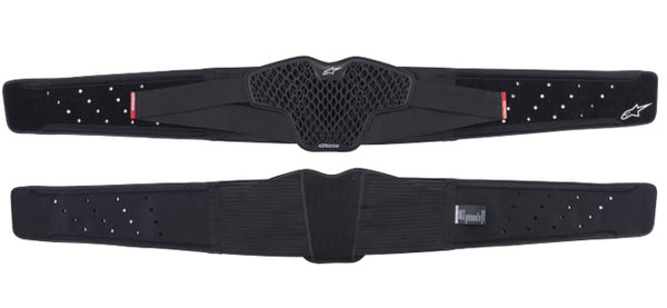 Alpinestars - Sequence Kidney Belt parent SKU 482-60 - front view with chassis construction, stretch zones, and reinforcement areas, designed for off-road and motocross use. Colors: XL/4XL, XS/L.