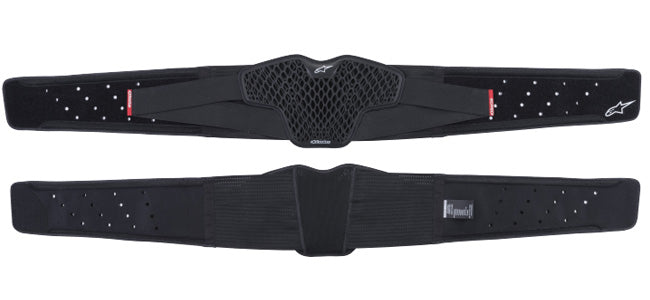 Alpinestars - Sequence Kidney Belt parent SKU 482-60 - front view with chassis construction, stretch zones, and reinforcement areas, designed for off-road and motocross use. Colors: XL/4XL, XS/L.