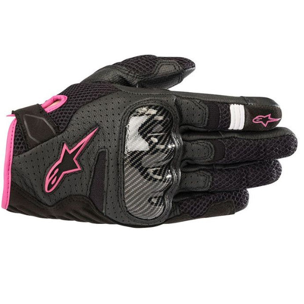 Product image of Alpinestars stella smx1 air v2 glove pink motocross gloves showing fit, construction, and colorway | Available at BTO Sports