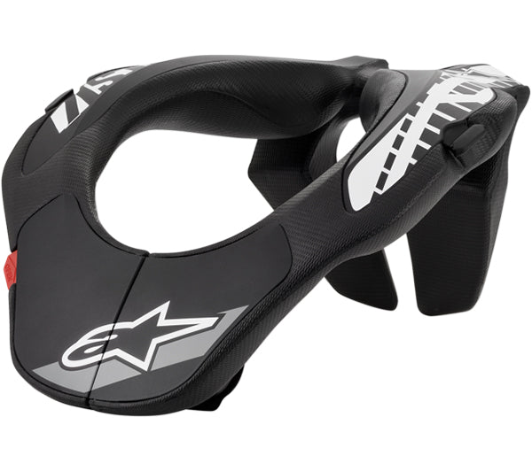 Studio product photo of Alpinestars Neck Support (Youth) — color: Black, SKU 168737fd on a white background, suitable for motocross and powersports use.