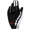 Alpinestars Supertech Gloves rear view Colors: Wht/Black/Fire Red Sizes: SM to 4X SKU:3560526-2063 | Available at BTO Sports.
