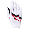 Alpinestars Supertech Gloves rear view Colors: Fire Red/Black/Wht Sizes: SM to 4X SKU:3560526-3146 | Available at BTO Sports.