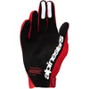 Alpinestars Supertech Gloves rear view Colors: Fire Red/Black/Wht Sizes: SM to 4X SKU:3560526-3146 | Available at BTO Sports.