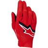 Alpinestars Supertech Gloves rear view Colors: Fire Red/Black/Wht Sizes: SM to 4X SKU:3560526-3146 | Available at BTO Sports.