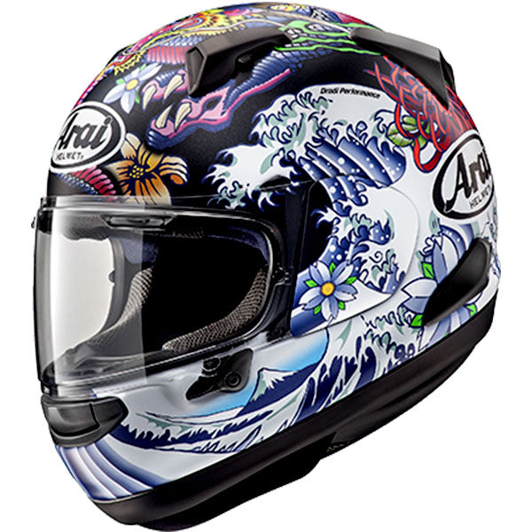 Arai motorcycle helmet product image — nan. Studio angle showing shell shape, venting and visor details.