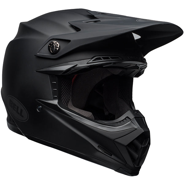 Bell Helmets Bell - Moto-9 MIPS Helmet off-road motocross helmet, front view, showing aerodynamic shell design, ventilation ports, and secure retention system built for rider comfort and protection. SKU 07091804.