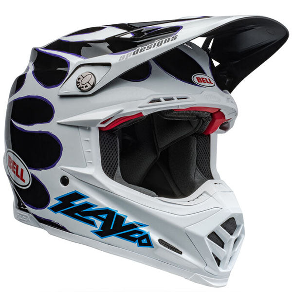 Bell Helmets Bell - Moto-9s Flex Slayco Helmet off-road motocross helmet, showing aerodynamic shell design, ventilation ports, and secure retention system built for rider comfort and protection. SKU 07160334.