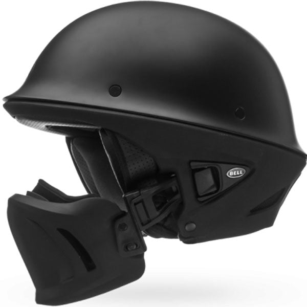 Bell Helmets Bell - Rogue Helmet motorcycle helmet, side view, showing aerodynamic shell design, ventilation ports, and secure retention system built for rider comfort and protection. SKU 07000799.