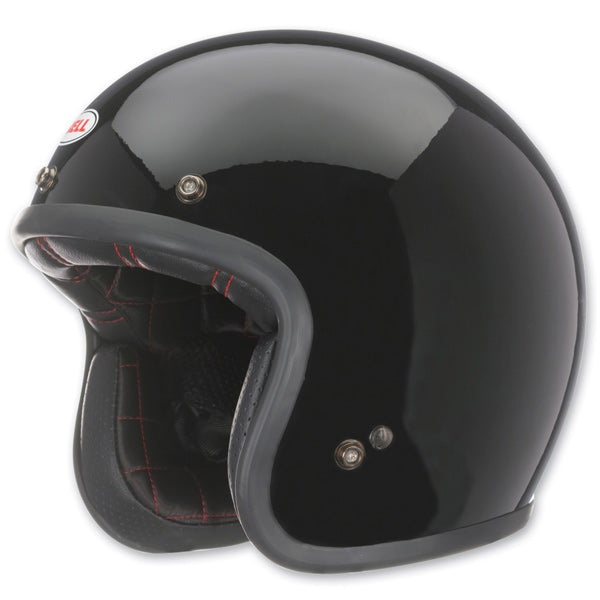 Bell Helmets Bell - Custom 500 Open Face Helmet open-face motorcycle helmet, showing aerodynamic shell design, ventilation ports, and secure retention system built for rider comfort and protection. SKU 07049165.