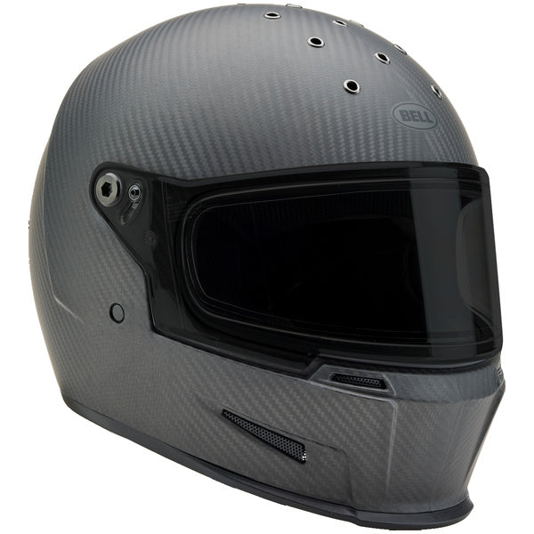 Bell Eliminator Carbon Protint motorcycle helmet in Matte Black, view 2, SKU 7171177