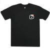 High-resolution studio image of BTO Sports Simple Tee Shirt; showing tee fit, printed graphics, and crew neckline; SKU BTO-SIMPLE-BLK-S; Sizes: S-2XL