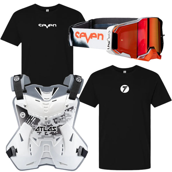 BTO Sports - Armega Bundle (Chest Protector, Goggle, & 2 Tee Combo)