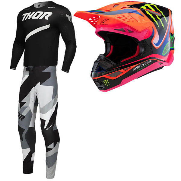 BTO Sports - SM Deegan IV Bundle (Jersey, Pant & Helmet Combo) Black