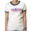 Clean studio shot of BTO Sports Patriot Tee (Women's); showing tee fit, printed graphics, and crew neckline; SKU BTO-PATRIOT-TEE-L; Sizes: NATURAL