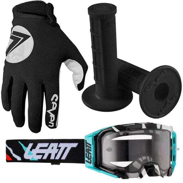 BTO Sports - Acid Tiger Bundle (Glove, Grips, Goggle Combo)