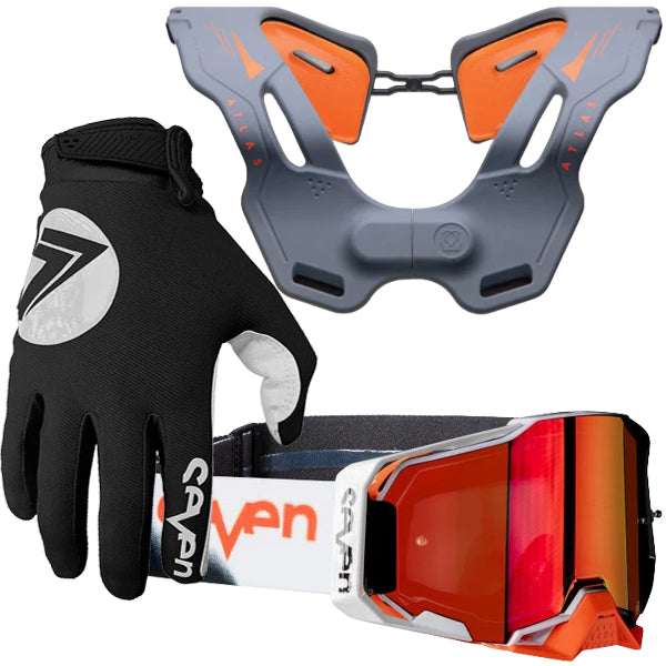 BTO Sports - Vision Bundle (Goggle, Glove, Neck Brace Combo