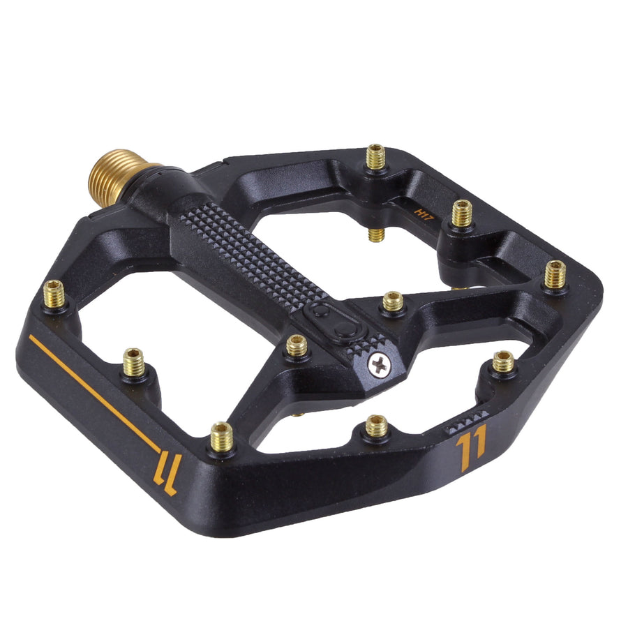Crankbrothers - Stamp 11 Platform Pedals (MTB) - Black/Gold - 9/16