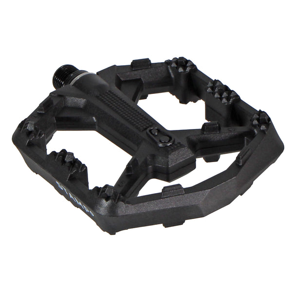 Crankbrothers - Stamp 0 Platform Pedals (MTB) - Black - 9/16" - SKU: 17050