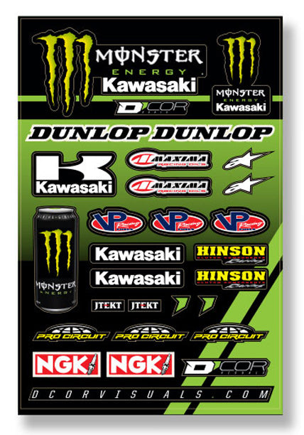 D'cor Visuals - Kawasaki Racing Decal Sheet