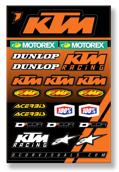 D'cor Visuals - KTM Racing Decal Sheet