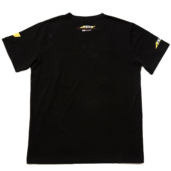 Studio photo on a white background of D'Cor Visuals Suzuki Bold T-Shirt; showing long-sleeve cut, printed graphics, and crew neckline; SKU 862-81121M
