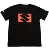High-resolution studio image of D'Cor Visuals Suzuki Bold T-Shirt; showing long-sleeve cut, printed graphics, and crew neckline; SKU 862-81121M