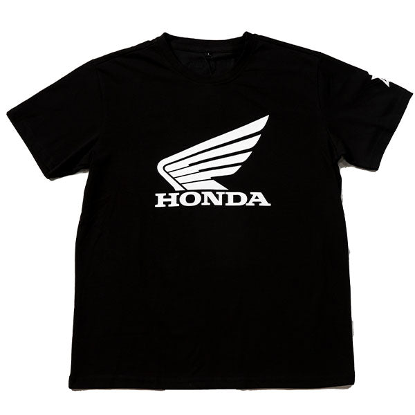 Crisp studio image on a white background of D'Cor Visuals Honda Wing II T-Shirt; showing long-sleeve cut, printed graphics, and crew neckline
