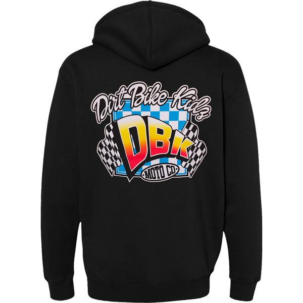 studio product photo of Dirt Bike Kidz dirt bike kidz clean win hoodie youth in Black, size Y-SM for dirt bike, motocross, off-road. SKU 325-00041YS