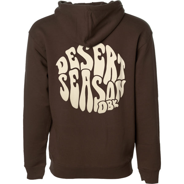 studio product photo of Dirt Bike Kidz dirt bike kidz desert season hoodie in Brown, size SM for dirt bike, motocross, off-road. SKU 325-00042S