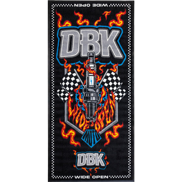 studio product photo of Dirt Bike Kidz dirt bike kidz wide open bike mat in Black for dirt bike, motocross, off-road. SKU 325-00072