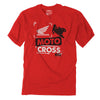 Clean studio shot of Factory Effex Honda Paint Tee (Youth); showing tee fit, printed graphics, and crew neckline; SKU 21-833; Colors: Red; Sizes: S-XL