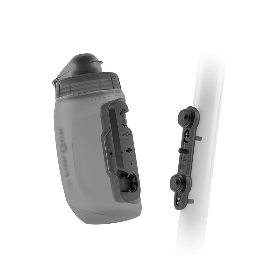 Fidlock - Bottle Twist DLX Mini Water Bottle Kit (MTB) - Smoke - 15.2oz (450ml) - SKU: 09611-P11032