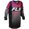 Studio view of fly-racing-2026-f-16-jersey-youth, in Black and White, on a white studio background, (SKU 379-220YL) | SKU: 379-220YL | Available at BTO Sports