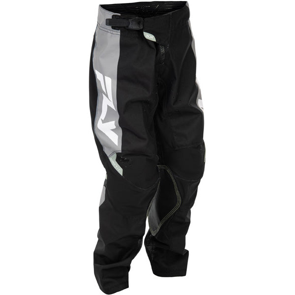 Fly Racing Kinetic Pants (Youth) side view Colors: Nvy Blue/Orange SKU:379-434 | Available at BTO Sports.