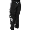 Fly Racing Kinetic Pants (Youth) front angle view Colors: Black/Grey SKU:379-430 | Available at BTO Sports.