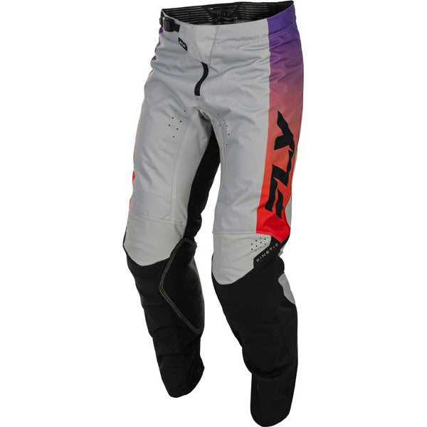 Fly Racing Kinetic Pants side view Colors: Blue/Grey/Black SKU:379-431 | Available at BTO Sports.
