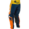 Fly Racing Kinetic Pants (Youth) front angle view Colors: Nvy Blue/Orange SKU:379-434 | Available at BTO Sports.
