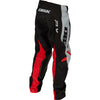Fly Racing Kinetic DBK Pants (Youth) side view Colors: Grey/Black/Red SKU:379-530 | Available at BTO Sports.