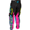 Fly Racing Kinetic Mutant Pants (Youth) front angle view Colors: Black/Multi SKU:379-535 | Available at BTO Sports.