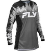 Studio view of Fly Racing Fly Racing - Lite Jersey (Womens), in Black and Grey and White, lightweight, breathable fabric, on a white studio background, for motocross / off‑road use, (SKU 379-620S) | SKU: 379-620S | Available at BTO Sports