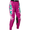 Fly Racing Lite Pants (Womens) side view Colors: Aqua/Nvy Blue/Wht SKU:379-631 | Available at BTO Sports.
