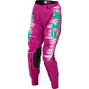 Fly Racing Lite Pants (Womens) side view Colors: Aqua/Nvy Blue/Wht SKU:379-631 | Available at BTO Sports.