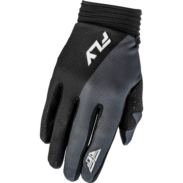 Fly Racing F-16 Gloves (Womens) front angle view Colors: Grey/Black/Wht Sizes: XS to 3X SKU:379-81 | Available at BTO Sports.