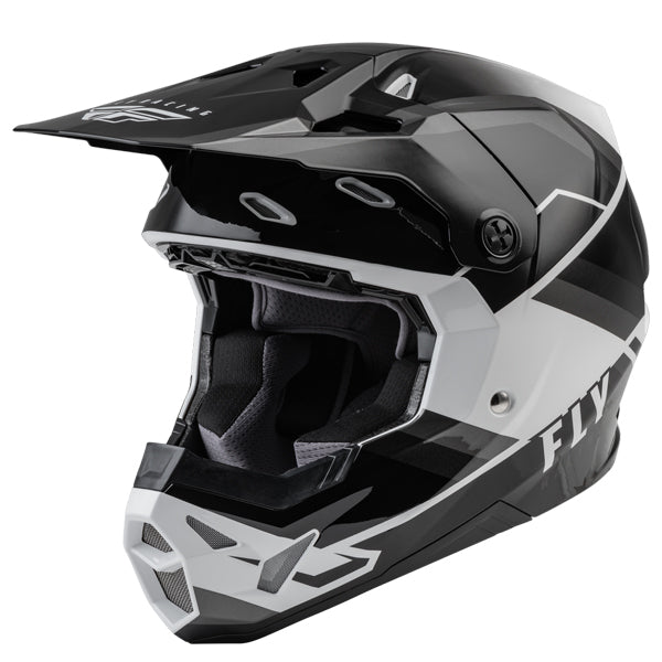 studio product photo of Fly Racing in Blue/White for motocross helmet, dirt bike, motocross, off road. SKU 73-002M.