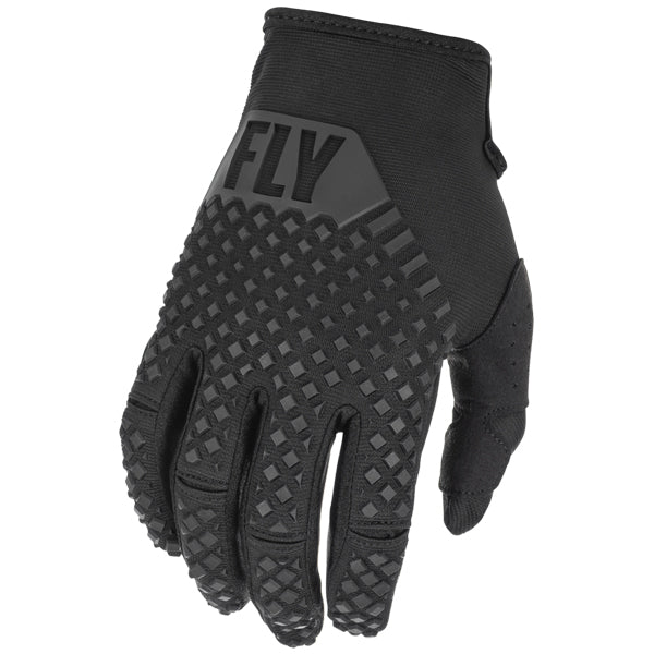 Product image of Fly Racing mx22 kinetic gloves black 1 fe0dad5c d5ae 4cda ad74 1e705b6b66b6 motocross gloves showing fit, construction, and colorway | Available at BTO Sports