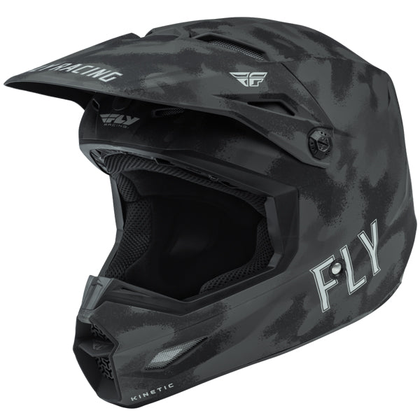 studio product photo of Fly Racing in MATTE CAMO for motocross helmet, dirt bike, motocross, off road. SKU 73-331XS.