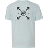 High-resolution studio image of Fly Racing Fly Lost Tee (Youth); showing tee fit, printed graphics, and crew neckline; SKU 354-0322YS