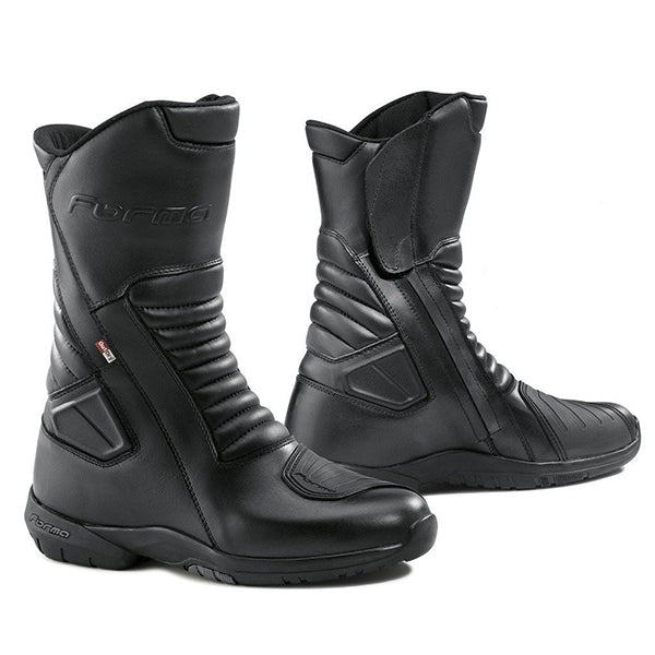 Product image of forma 2018 jasper outdry boots black motocross boots showing design and colorway | Available at BTO Sports