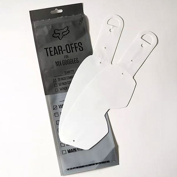 Fox Racing Airspace / Main VLS Tear Offs - 20PK (Youth) in 20PK SKU 25378-012-OS