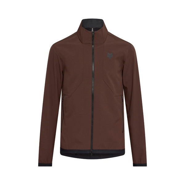 Fox Racing Ranger Fire Jacket Mountain Bike front angle view in Cocoa sizes SM, MD, LG, XL, 2X SKU 33772-222-S. Riding Jacket | Available at BTO Sports